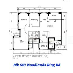 Blk 640 Woodlands Ring Road (Woodlands), HDB 5 Rooms #427472601